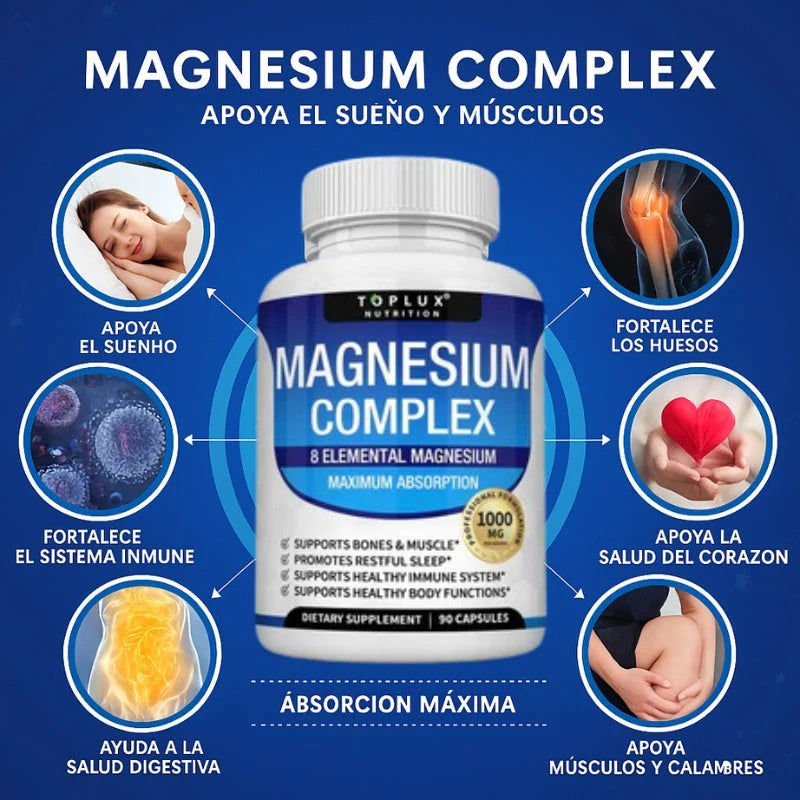 Magnesium Complex 8 formas de magnesio elemental